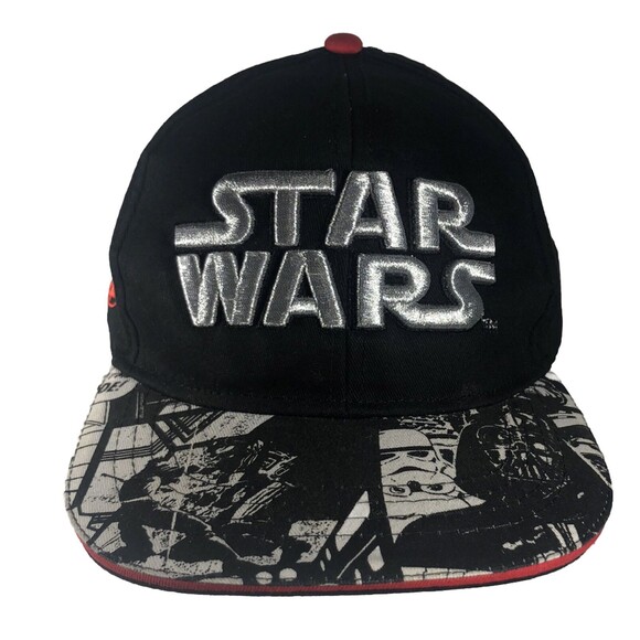 Star Wars Lucasfilms Comic strip bill ,B&W Snap Back Hat Cap One Size Fits Most - Picture 1 of 6
